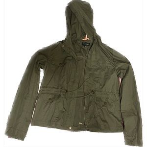 New Look Green Jacket With A Hood